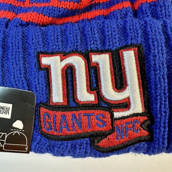 New York Giants New Era Winter Knit Hat Beanie Fleece Lined One Size NWT. - Picture 3 of 7